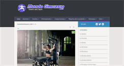 Desktop Screenshot of mundogimnasio.com